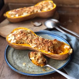 La ricetta del mese zucca ripiena con funghi