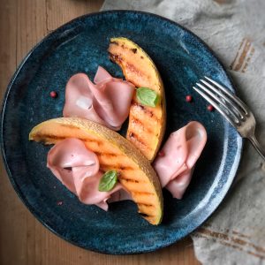 Melone alla griglia con Mortadella Bologna IGP